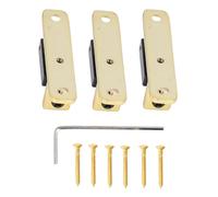 Single Roller Saddle Bridge for Guitar, Metal Black and Gold, 3PCS - Durable Construction, Easy Installation, Ideal for Practice and Performance