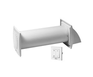 Single Room Heat Recovery Kit 100mm with Wall Switch