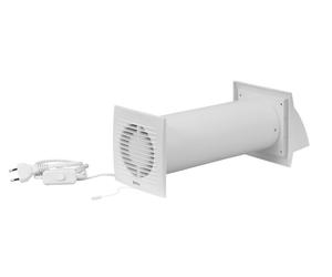 Single Room Heat Recovery Kit 150mm with Cable (Euro Plug) and Pull Cord Switch
