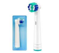 Single Round Electric Toothbrush Head, Compatible with Oral-B Replacement Heads, Suitable for Most Braun Oral-B Electric Toothbrushes, Designed for Deep Oral Cleaning and Plaque Removal(White)
