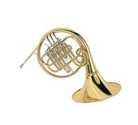 Single Row French Horn 4 Keys Single Bb Key Gold French Horn Yellow Brass Material