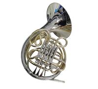 Single Row French Horn F Bb Tuning French Horn Musical Instruments Ixed Bell Cupronickel Material Engraved Pattern Lacquer