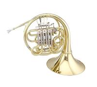 Single Row French Horn Professional Double French Horn In Yellow Brass Musical Instrument