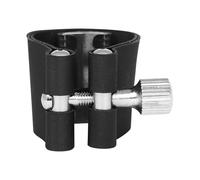 Single Screw Adjustable Leather Saxophone Fastener Clip Sax Clamp Sax Ligament Saxophone Mouthpiece PU Leather Card Sleeve Suitable for