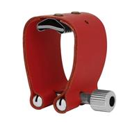 Single Screw Adjustment Leather Saxophone Fastener Clip Sax Clamp Saxophone Ligature Suitable For Mouthpiece Leather Card Case