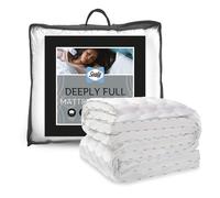 Sealy Deeply Full Mattress Topper - Soft Luxury Thick Mattress Pad with Premium Hollowfibre Fibadown Fibres, Breathable Mesh Sides and Elasticated Straps Designed to Transform Your Mattress, Single