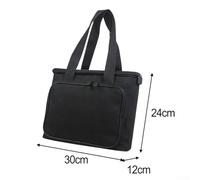 Single-Serve Coffee Maker Carrying Case - 30 x 12 x 24 cm Oxford Fabric Storage Bag with Side Compartments for Capsules & Accessories, Portable Travel Tote for Kitchen, Office or On-the-Go Use