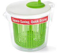 Single Serve Small Salad Spinner - Mini Prep Lettuce Spinner and Dryer with Measuring Cup - Colander with Fruit and Vegetable Washing Basket Bowl - Great Fruit and Vegetable Washer by Cooler Kitchen