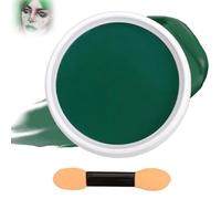 Single Shade Face & Body Paint Professional High Pigment Waterproof Oil-Based Makeup for Halloween Cosplay Carnival Festival Face Art Theatre Stage SFX Makeup with Dual End Sponge Applicator