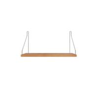 Single Shelf 20x40 Oak/Stainless Steel