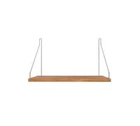Single Shelf 27x40 Oak/Stainless Steel