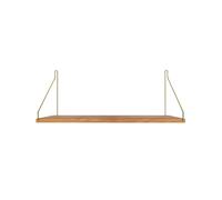 Single Shelf 27x60 Oak/ Brass