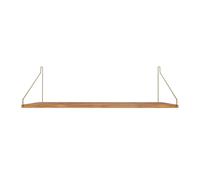 Single Shelf 27x80 Oak/ Black