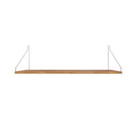 Single Shelf 27x80 Oak/ Stainless Steel