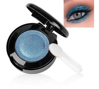 Single Shimmer Eyeshadow, Pressed Fine Powder Eyeshadow, Waterproof Comes with An Brush and A Small Mirror