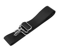 Single Shoulder Bag Strap Universal Elastic Nylon Belt for Various Bags with 2 Carabiner Hooks in Black (black)