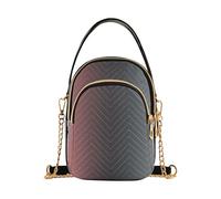 Single Shoulder Purse Women Pattern Chain Wallet Cell Phone Purse Quilted Zipper Designer Bowler Tote Pink Black Gradient