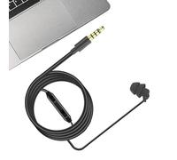 Single Side Earphone - Mono Earbud Wired In-Ear Earphone Single-Sided,Clear Calls Headphone Silicone Earplug Earphone Noiseless for Men, Women