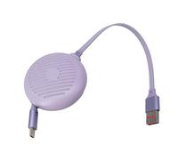 Single-Side Retractable USB C Charging Cable 60W Fast For Mobile Devices Toy& Home Appliances Pull Retracting Phone Cable