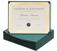 Single Sided Certificate Holders for Letter Size, 8.5 x 11 Bulk Award Certificate Cover for Graduation,Diploma, Documents, Marriage,Employee Appreciation, School,Office, Business (Green, 50CT)