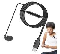 Single Sided Earbud, Wired Earphone with,Left Right In-Ear Mono Earphone with | Men and Women Use Type C or 3.5mm Call Earphones for Smartphone, Tablet