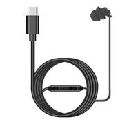 Single Sided Earphone, Wired Earphone with - Wired Earbud Single Sided Left/Right Headphones, Men and Women Use Type C or 3.5mm Call Earphones for Smartphone, Tablet