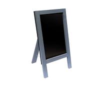 Single Sided Grey 80cm x 40cm Waterproof A Frame Sandwich Board Sign Menu Chalkboard On Street Advertising Blackboard Pavement Display