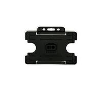 Single-Sided Rigid Slide in Open Faced ID Card Badge Holders Black in Colour (1)