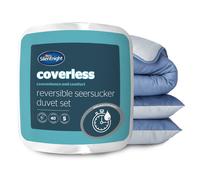 (Single) Silentnight Seersucker Coverless Duvet 10.5 Tog & Pillowcase