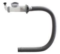 Single Sink Drain Pipe 50mm Anti-Smell PP Waste Trap Grey