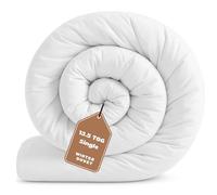 Single Size Duvet 13.5 Tog | Extra Warm & Cosy Winter Duvets for Cold Nights | Made in UK Quilt | Soft Touch Cover, Anti-Allergy, Breathable & Machine Washable Duvet (Single,135x200 cm)