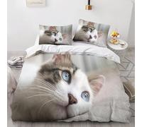 Single Size Duvet Cover Set Guinea Pig 3D Printed Bedding Set Soft Microfibre Cute Animals and Pets Quilt Cover 150x200 cm with Zipper Closure with 2 Pillowcases 50x75 cm a1929