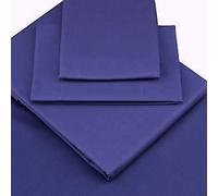Single Size, Wedgwood Blue, Percale Extra Deep (16") Fitted Sheet, 200 Thread Count by Viceroybedding