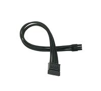 Single Sleeved 6Pin To SATA Modular Power Cable Compatible With Cors-air Type 4 (Size : 60cm, Color : Black-Red)