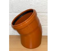 Single Socket 30° Bend 110mm Underground Terracotta | 15/30/45 Degree Options, Underground Drainage, 110mm Diameter, Terracotta Material, Single Socket