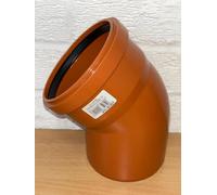Single Socket 45° Bend 110mm Underground Terracotta | 15/30/45 Degree Options, Underground Drainage, 110mm Diameter, Terracotta Material, Single Socket