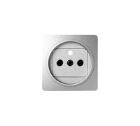 Single socket outlet cover with earthing aluminium 82068-93