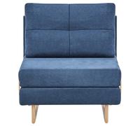 Single Sofa Bed JERSLEV Fabric Blue