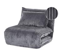 Single Sofa Bed LYSEKIL Corduroy Grey