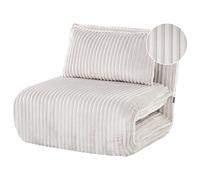 Single Sofa Bed LYSEKIL Corduroy Off-White