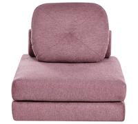 Single Sofa Bed OLDEN Fabric Pink