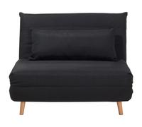 Single Sofa Bed SETTEN Fabric Black