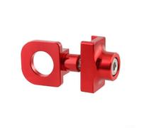 Single Speed Bicycle Chain Adjuster Tensioner Guide Aluminum Alloy for Fixed Gear Track Bike Frame Dropout 10mm Axle Hole Black Red Gold Silver(Red)
