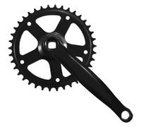 Single Speed Bicycle Crank High Carbon Steel 32-42T | High Carbon Steel, Rust-resistant, 32-42T Options, Diamond Hole Design, 14mm Threads, Secure Fit For Smooth Cycling