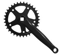 Single Speed Bicycle Crank High Carbon Steel 32-42T | High Carbon Steel, Rust-resistant, 32-42T Options, Diamond Hole Design, 14mm Threads, Secure Fit For Smooth Cycling