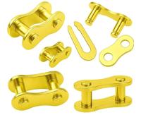 Single Speed Bike Chain | Link Connector Master Link for Bicycle Chain | Bike Chains | Quick Link | Chain Connector | MTB Master Link 1/2X1/8 Suitable with All Single Speed Bike Gold 5 Unit Set.