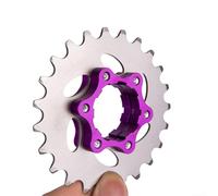 Single Speed Bike Cog Flywheel with Lockring Designed for Fixed Gear Use on For HG Freehub Type Rear Hubs (16T)