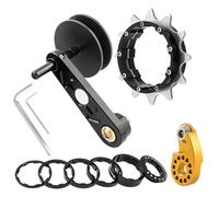 Single Speed Chain Tensioner Cassette COGS Bike Aluminum Alloy Bicycle Single Speed Adjuster Converter Cassette Cog Bike