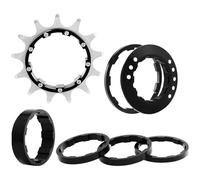 Single Speed Conversion Kit for Mountain Bicycle Freewheel, 5 Tower Base Gaskets Included, Lightweight Metal Construction, Stainless Steel Single Speed Cassette, Multi Speed to Single Speed Conversion