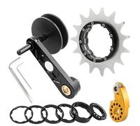 Single Speed Conversion Kits Cassettes Cogs Bike Chain Tensioner Bicycles Single Speed Adjuster Converter Easy To Use Aluminum Alloys Bicycles Adjuster Converter